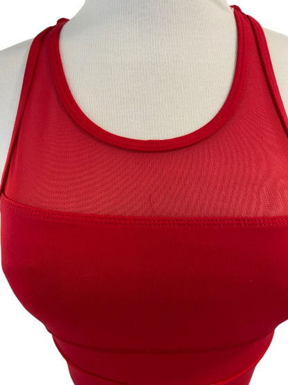 Small Zyia One More Rep Red Sports Bra Racer Back