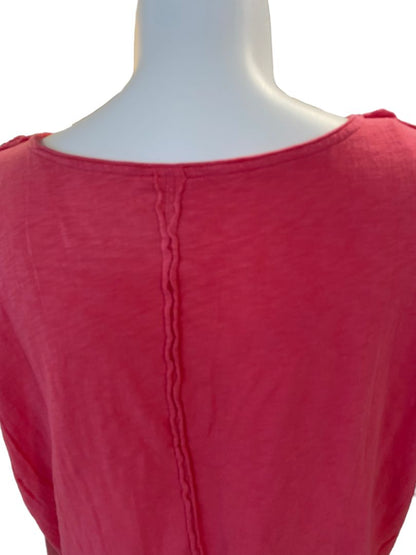 2X Westbound Pink V-Neck Short Sleeve Shirt Top NWT