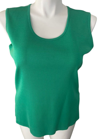 Large Ming Wang Scoop Neck Tank Knit Blouse Top