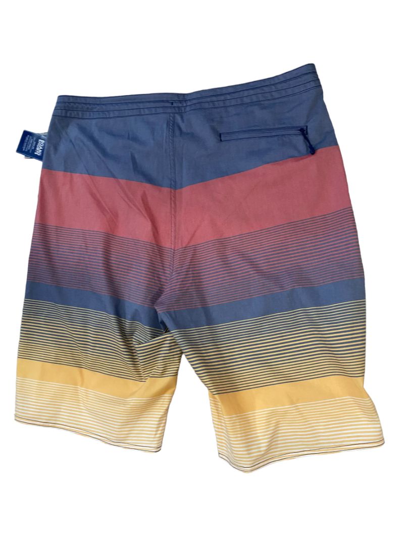 40 NWT Roundtree & Yorke Board Shorts Striped Tall Man Swim Trunks