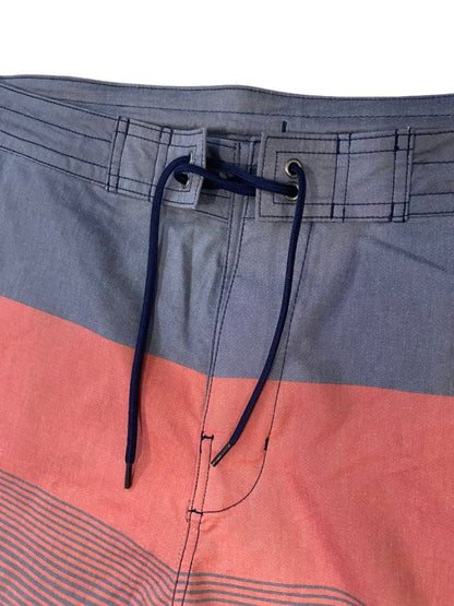 40 NWT Roundtree & Yorke Board Shorts Striped Tall Man Swim Trunks