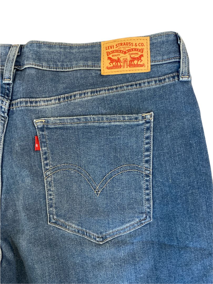 16W 414 Classic Straight Levi's Strauss Jeans Medium Wash