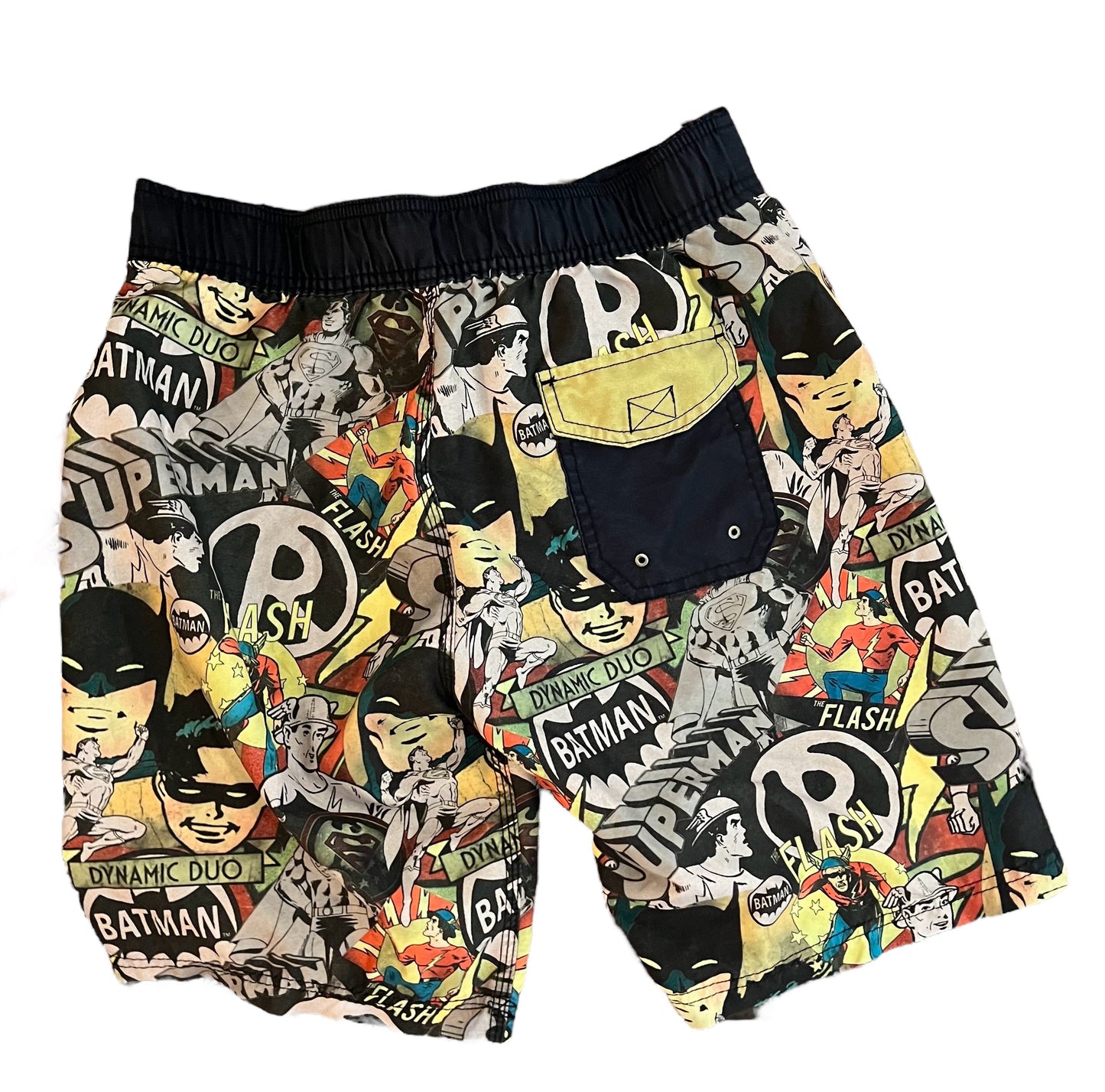 Small DC Comics Batman Super Hero Lined Swimming Trunks Board Shorts