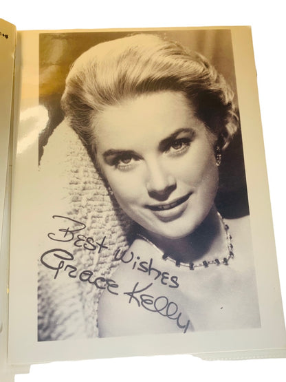 Set of 2 Grace Kelly and Elizabeth Taylor 8.5" x 11 Photo Reproductions Facsimile Autograph