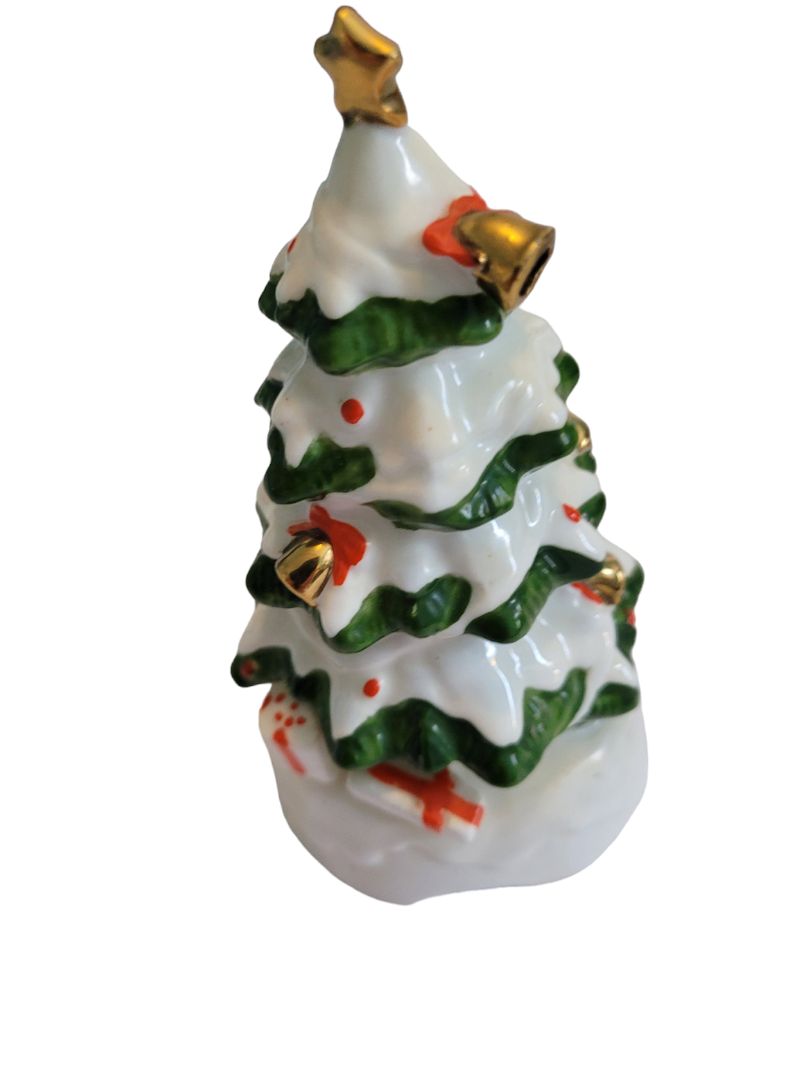 Ceramic Christmas Tree Hand Bell Dinner bell Taiwan