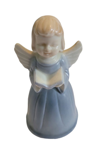 Ceramic Angel Book Hand Bell Choir Decorative Japan Dinner Bell