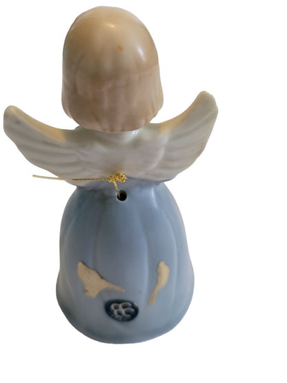 Ceramic Angel Book Hand Bell Choir Decorative Japan Dinner Bell