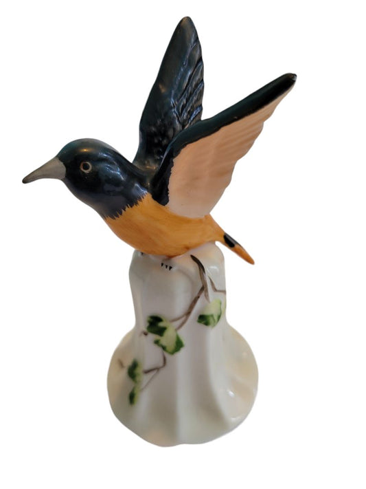 Ardalt Lenwile Bone China Bird Figurine Bell Orioles