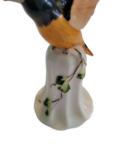 Ardalt Lenwile Bone China Bird Figurine Bell Orioles