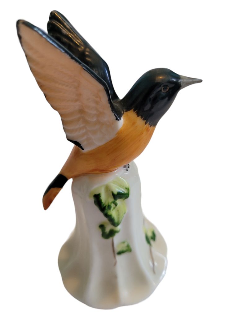 Ardalt Lenwile Bone China Bird Figurine Bell Orioles