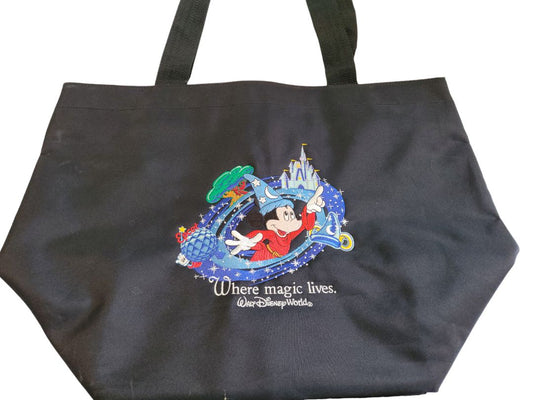 Walt Disney World Where Magic Lives Black Tote