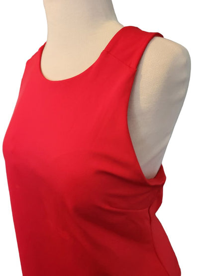 Size Large Spyder Active Red Racerback Sleeveless Athletic Top Removable Cups