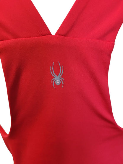 Size Large Spyder Active Red Racerback Sleeveless Athletic Top Removable Cups