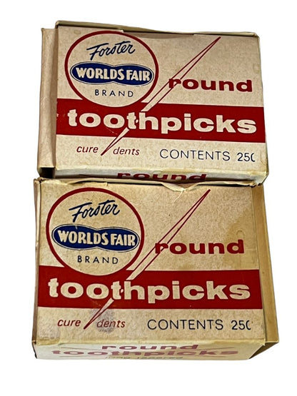 Forster World’s Fair Toothpicks red box Maine USA