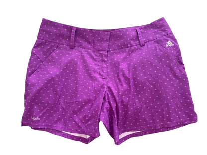 Size 6 Adidas Purple AdiZero Golf Shorts Flat Front