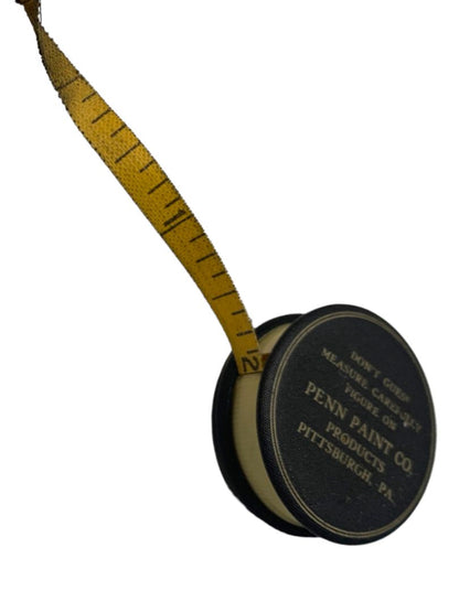 Penn Paint Co. Pittsburgh PA "Don't Guess Measure . . ." Measuring Tape 1.5" Diameter