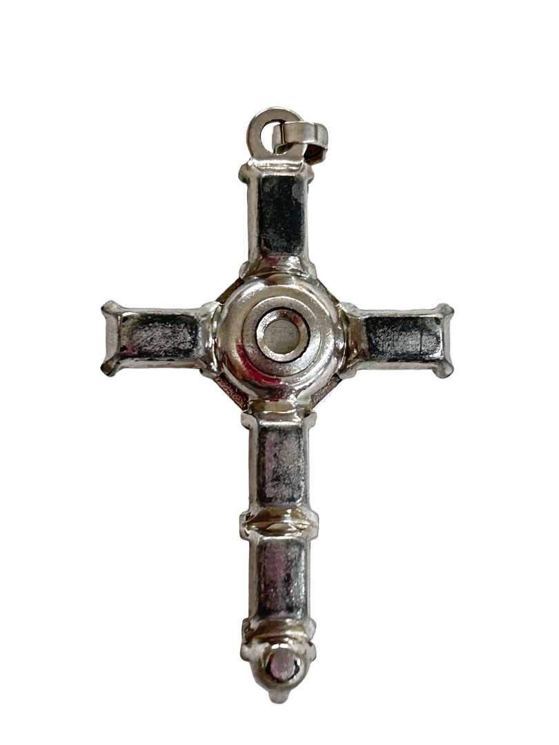 Stanhope Cross Lord's Prayer Necklace Pendant 1.75" Prayer in Stone