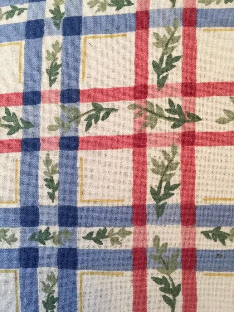 Country Ruffle Plaid Floral Throw Pillow Custom Made 21.5" Square