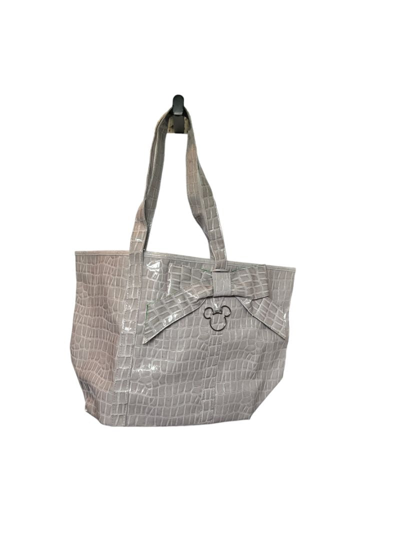 WDW Disneyland Resort Large Gray Tote Patent Croc Print