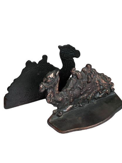 Egyptain Camels Copper Color Iron Camel Bookend The Conn Foundry