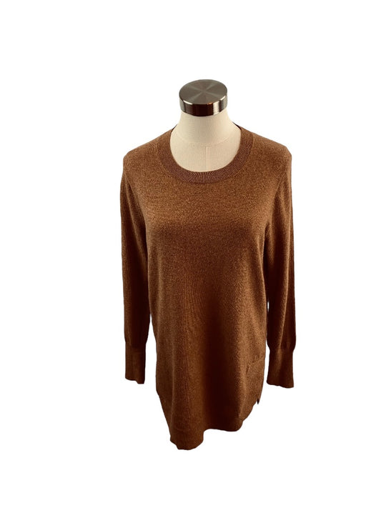 Small J.Crew Women's Brown Sweater Merino Wool Blend Tunic AC624