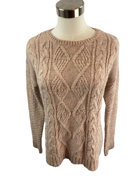 XS The Limited Women's Pink Marled Knit Sweater Pullover Wool Blend