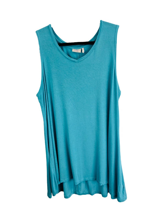 1X LOGO Layers Women's Turquoise Tunic Tank Top Soft