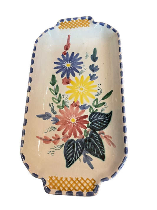 Terra 46 Norway Small Art Pottery Serving Dish 8.25 x 4.25"