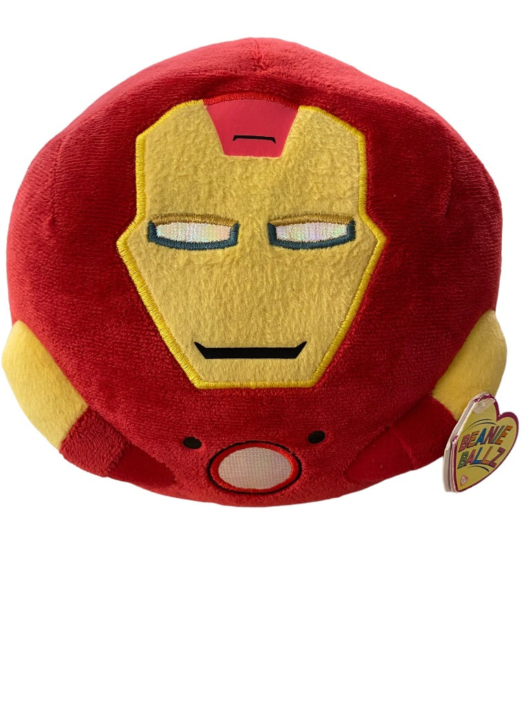 Ty Beanie Ballz Marvel Iron Man 8" Diameter 2013 Toy Always Lands on Feet