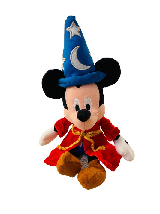 Disney Fantasia 2000 Sorcerer Micky Mouse 12" Plush Stuffed Figure