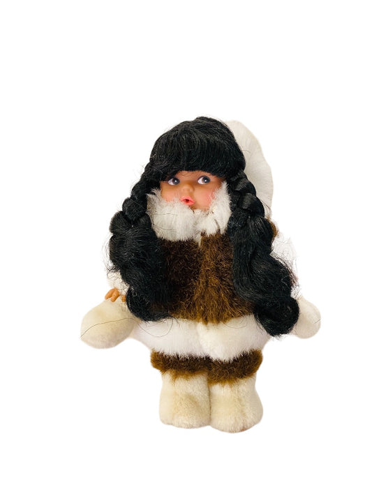 Kipmik "Northern Neighbors" Alaskan Inuit Doll Girl Braids  7.5"