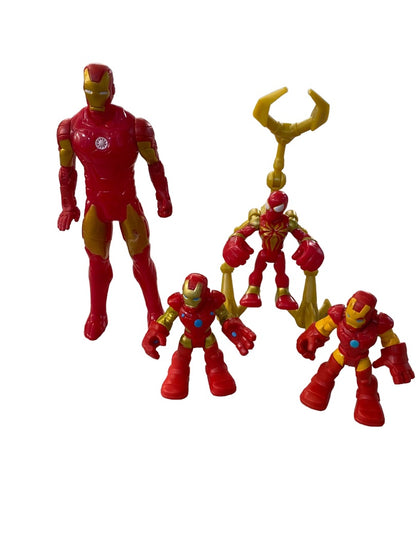 Assorted Iron Man Spiderman Action Figure Toys 2.2"-6" Plastic Super Hero