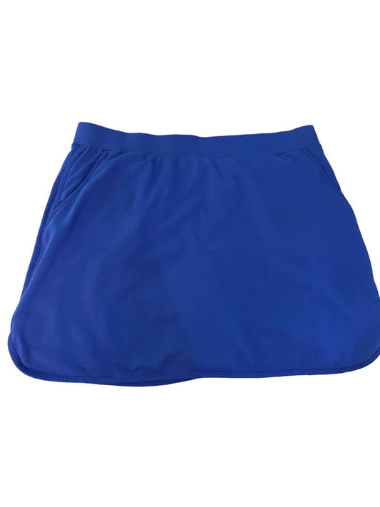 XL D & Co Womens Blue Pull On Skort Pockets Skirt Shorts