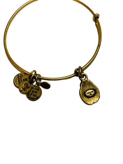 Alex and Ani Goldtone Adjustable Bangle Ladybug Charm Bracelet