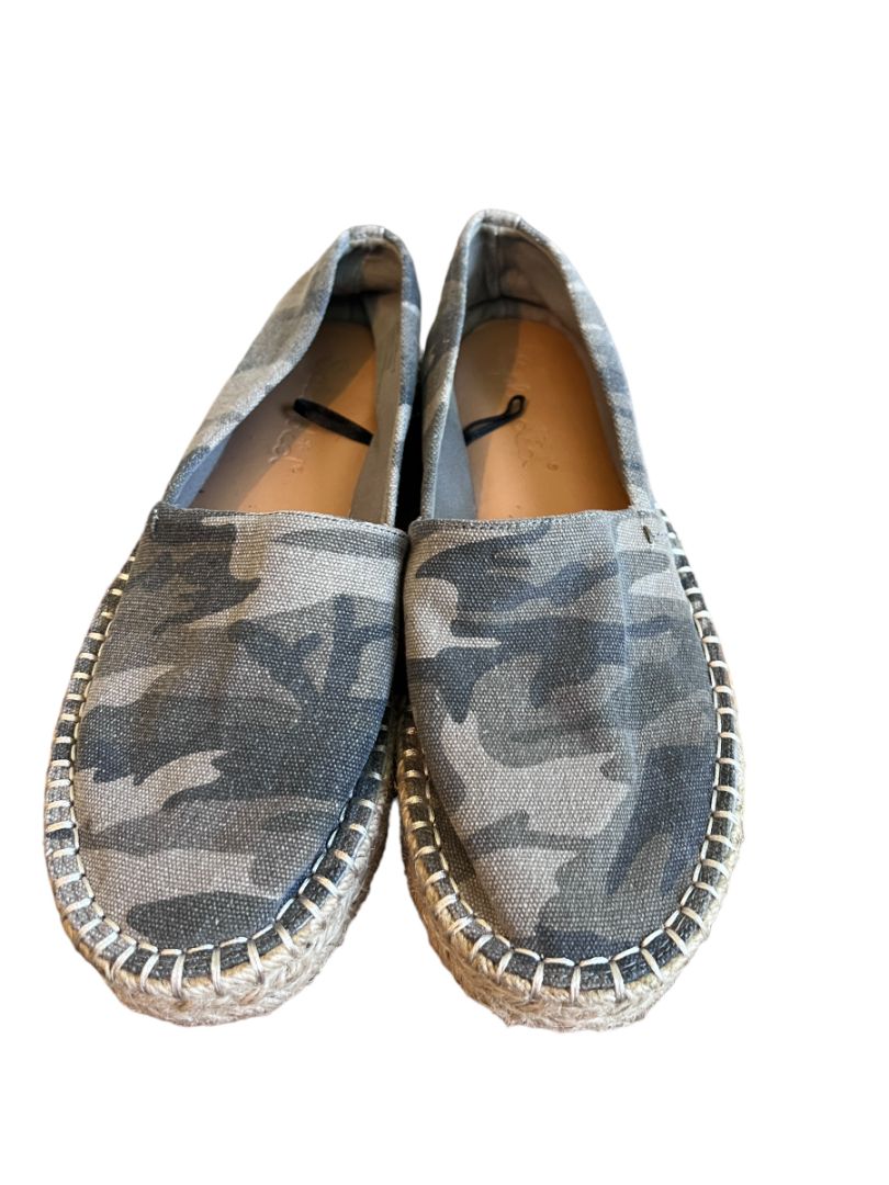 8.5 Splendid Laney Sage Camo Platform Espadrille Normcore Gorpcore Shoes