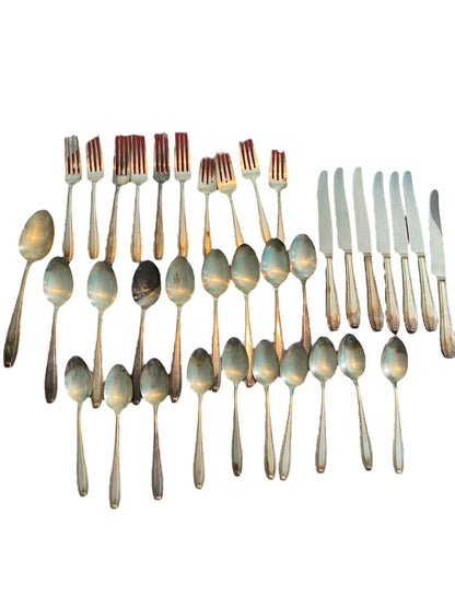 Harmony House Serenade Vintage Silver Plate 36 Piece Set