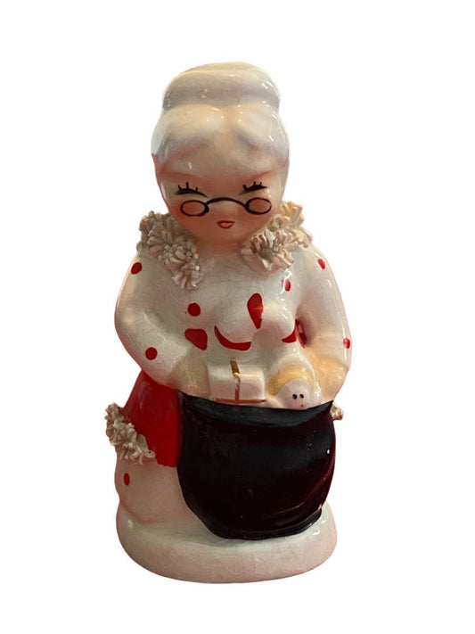 Napco Mrs. Claus Ceramic Pepper Shaker