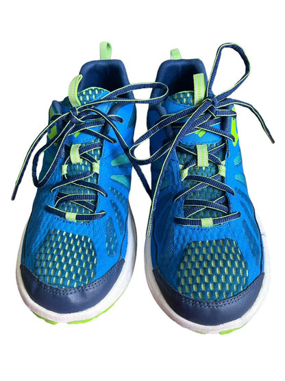 8 Men's Columbia Blue & Neon Lace Sneakers