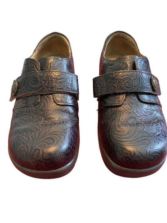 7 (37) Joleen Espresso Gale Professional Shoes Comfort Nurse Embossed