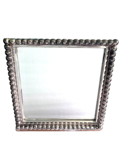 UTTERMOST Beveled Mirror Silver Color Beaded Metal Frame