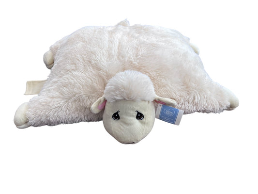 NEW Precious Moments Stuffed Lamb Pillow and Pet Hook and Loop NWT