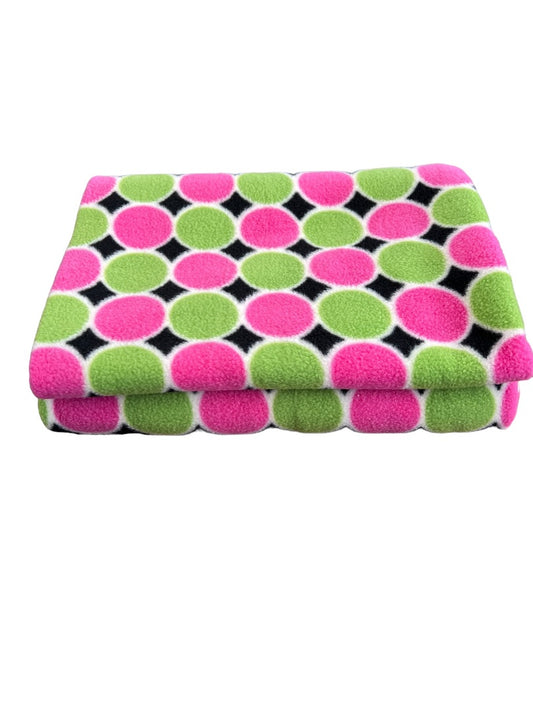 New Buckhead Betties Fleece Polka Dot Blanket 4'x5'