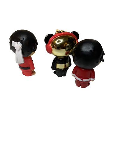 Ryans World Set of 3 Figurines Ninja Karate Robo Panda 2"