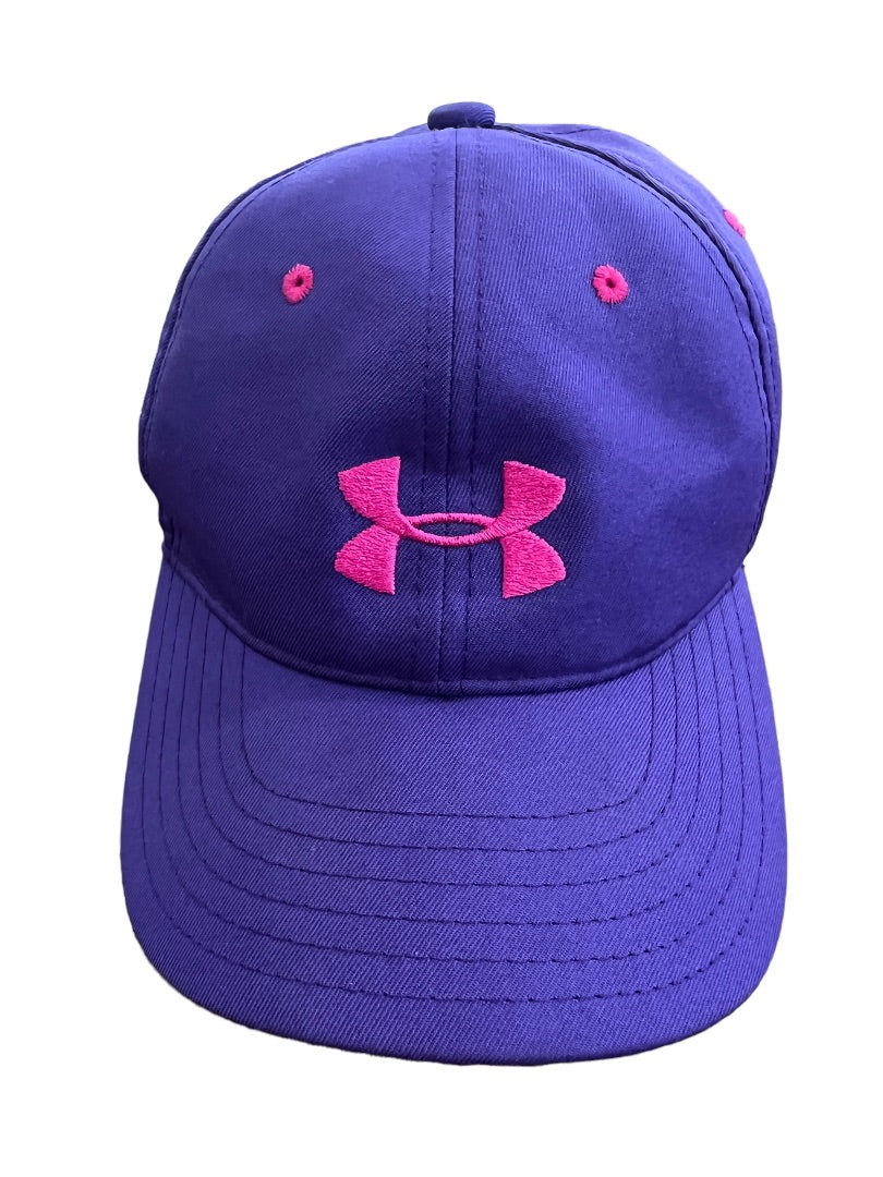 UNDER ARMOUR UA Classic Fit Youth Hat Heatgear Purple Pink EUC Adjustable