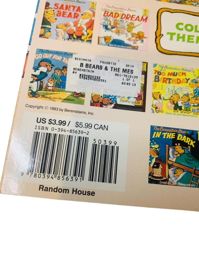 The Berenstain Bears and the Messy Room by Stan Berenstain Jan Berenstain 1983