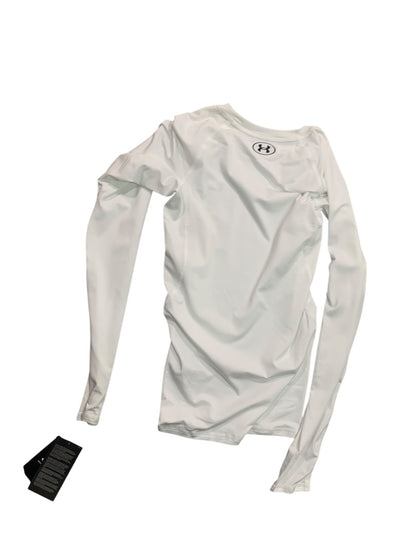 Small Under Armour Swim Mens White Long Sleeve Compression Shirt 5106446