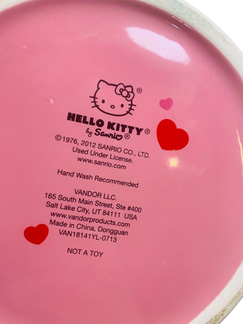 Hello Kitty Ceramic Cookie Jar Canister Pink Sanrio 2012