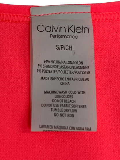 Small Calvin Klein Performance Neon Pink Sports Bra Medium Impact New