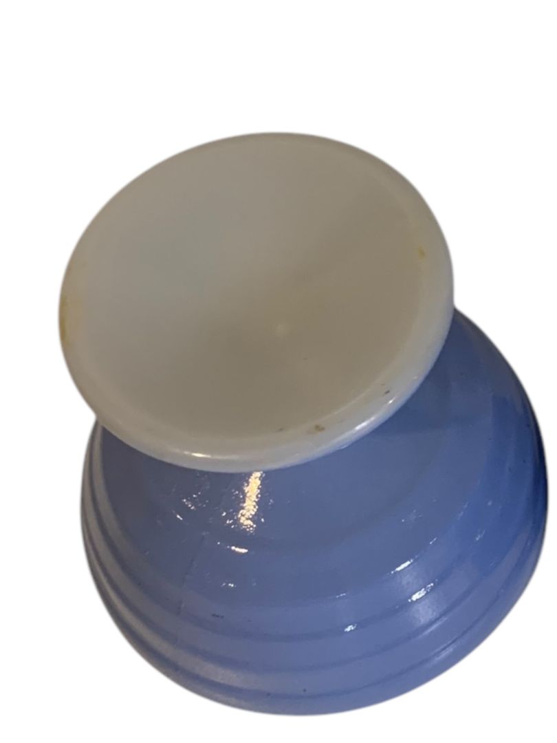Hazel Atlas 1940s Sherbet Dish Moderntone Platonite Pastel Blue