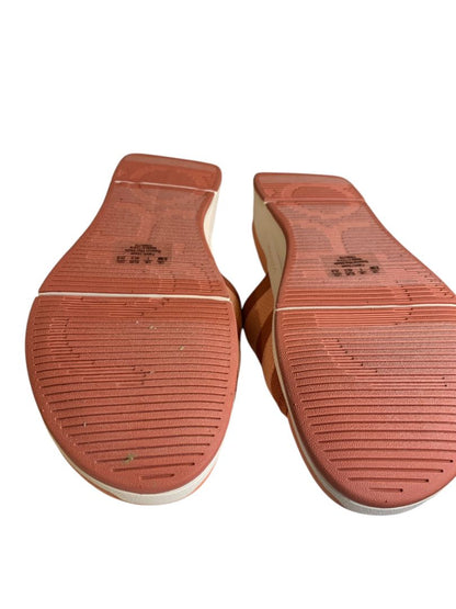 Size 9.5 Ryka Womens Salmon Tribute Adjustable Slides